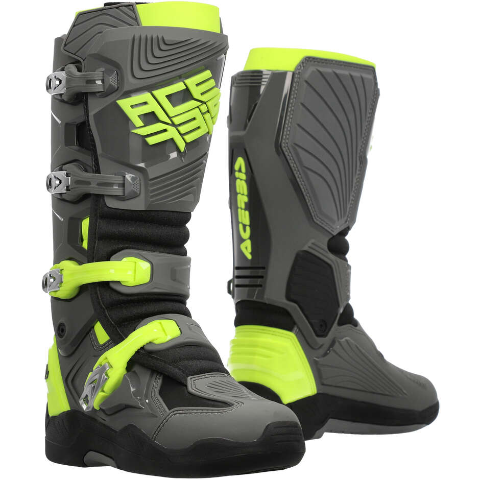 Botte Motocross Enduro ACERBIS WHOOPS Gris Jaune