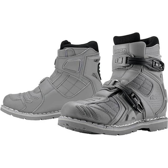 Bottes Chaussures Moto Racing Icon Model Field Armor 2 Grey