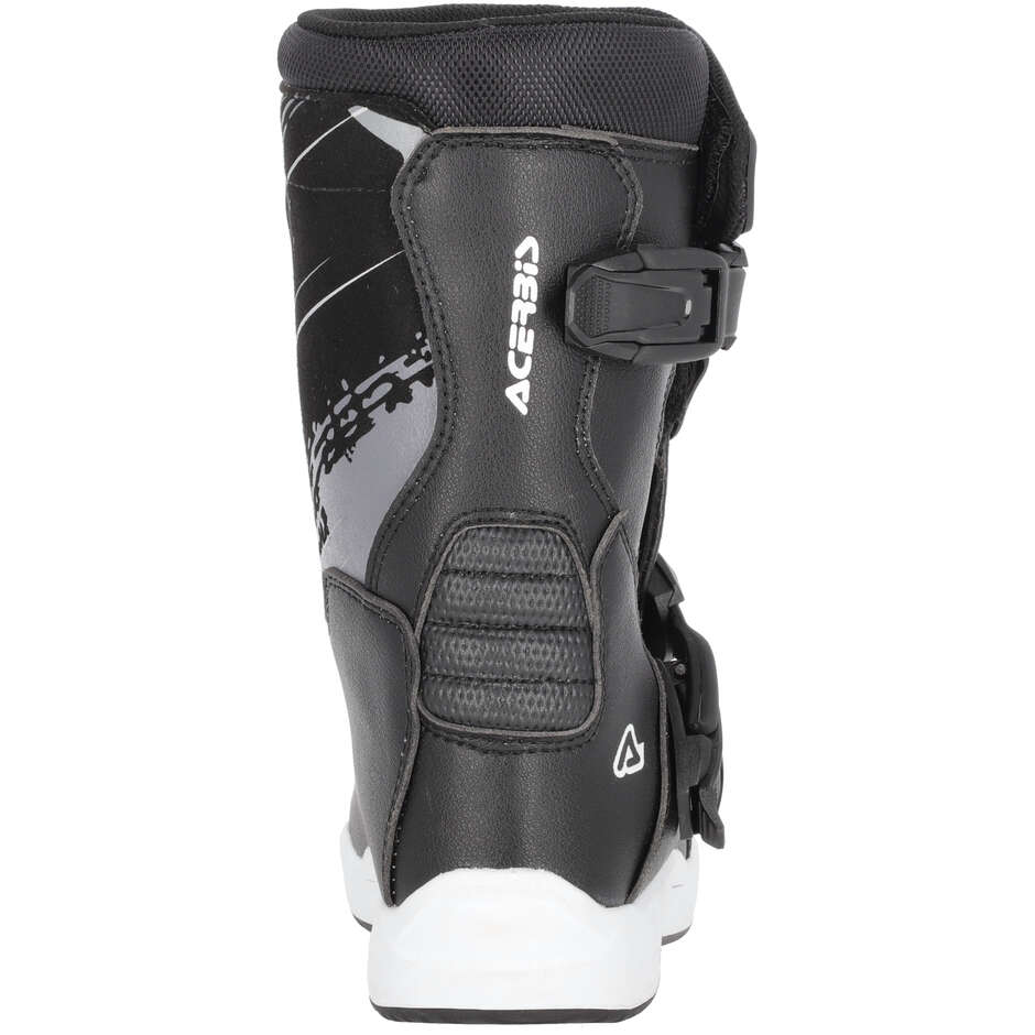 Bottes de moto Acerbis Puppy Kid Cross Enduro noires