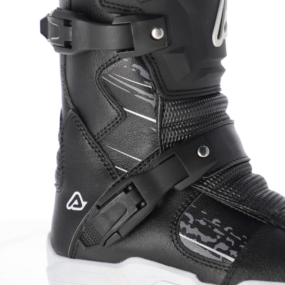 Bottes de moto Acerbis Puppy Kid Cross Enduro noires