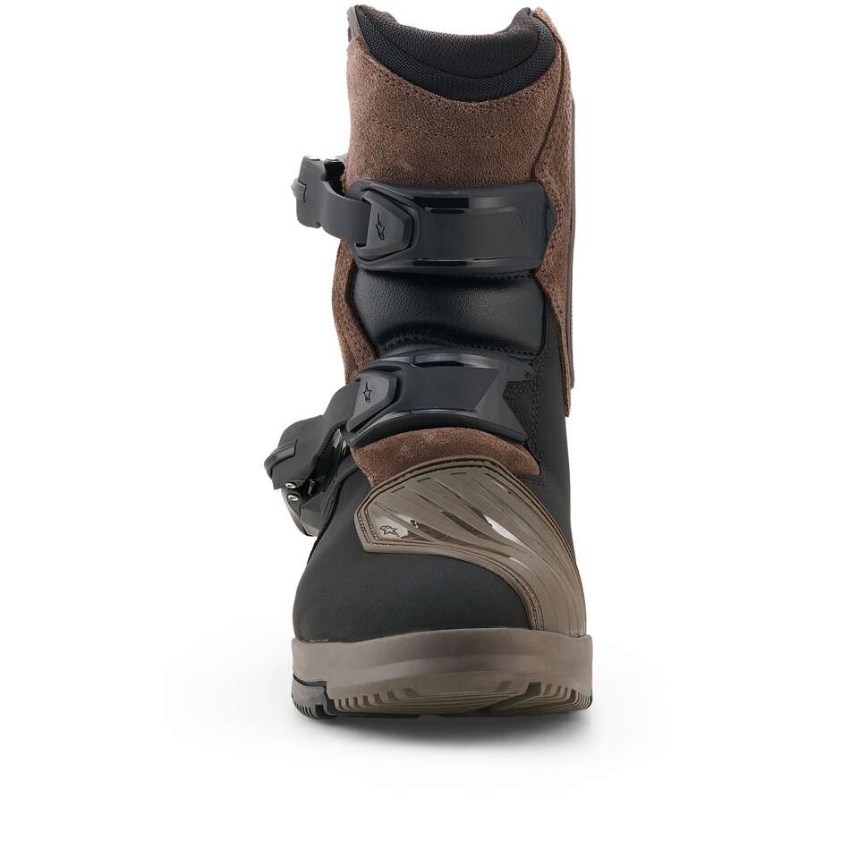 Bottes de moto Alpinestars BELIZE V2 DRYSTAR marron et noir