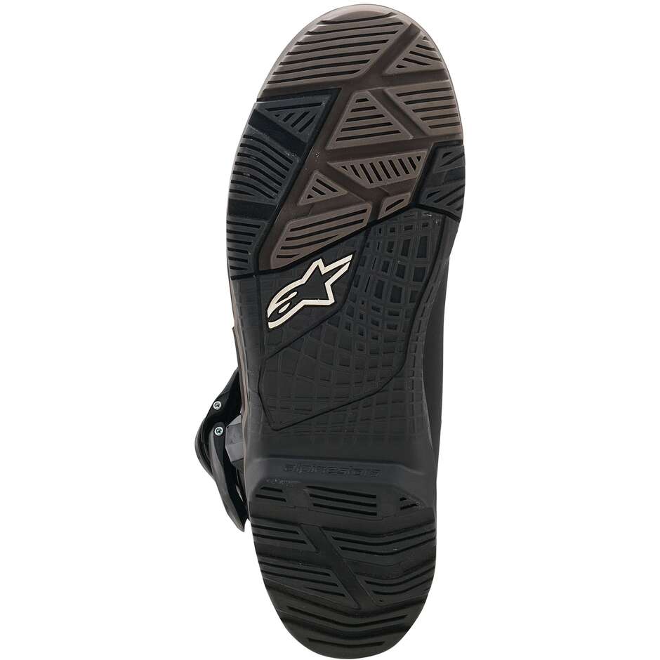 Bottes de moto Alpinestars BELIZE V2 DRYSTAR marron et noir