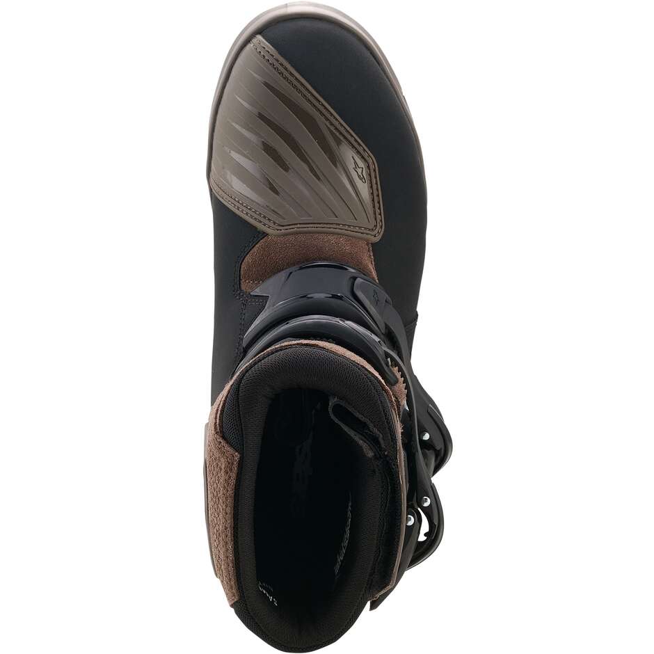 Bottes de moto Alpinestars BELIZE V2 DRYSTAR marron et noir