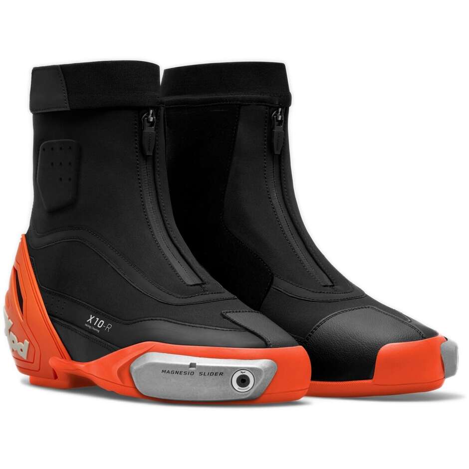 Bottes de moto basses XPD X10-R noir orange