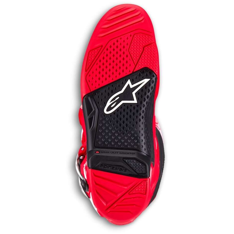 Bottes de moto Cross Enduro Alpinestars TECH 7 rouge vif