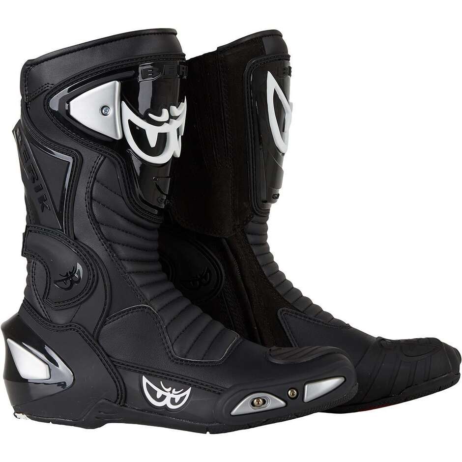 Bottes de moto de course Berik Race-X Evo 1289-BK noires