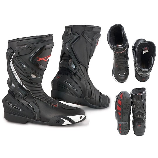 Bottes de moto de course de rue modèle A-Pro Monaco noir