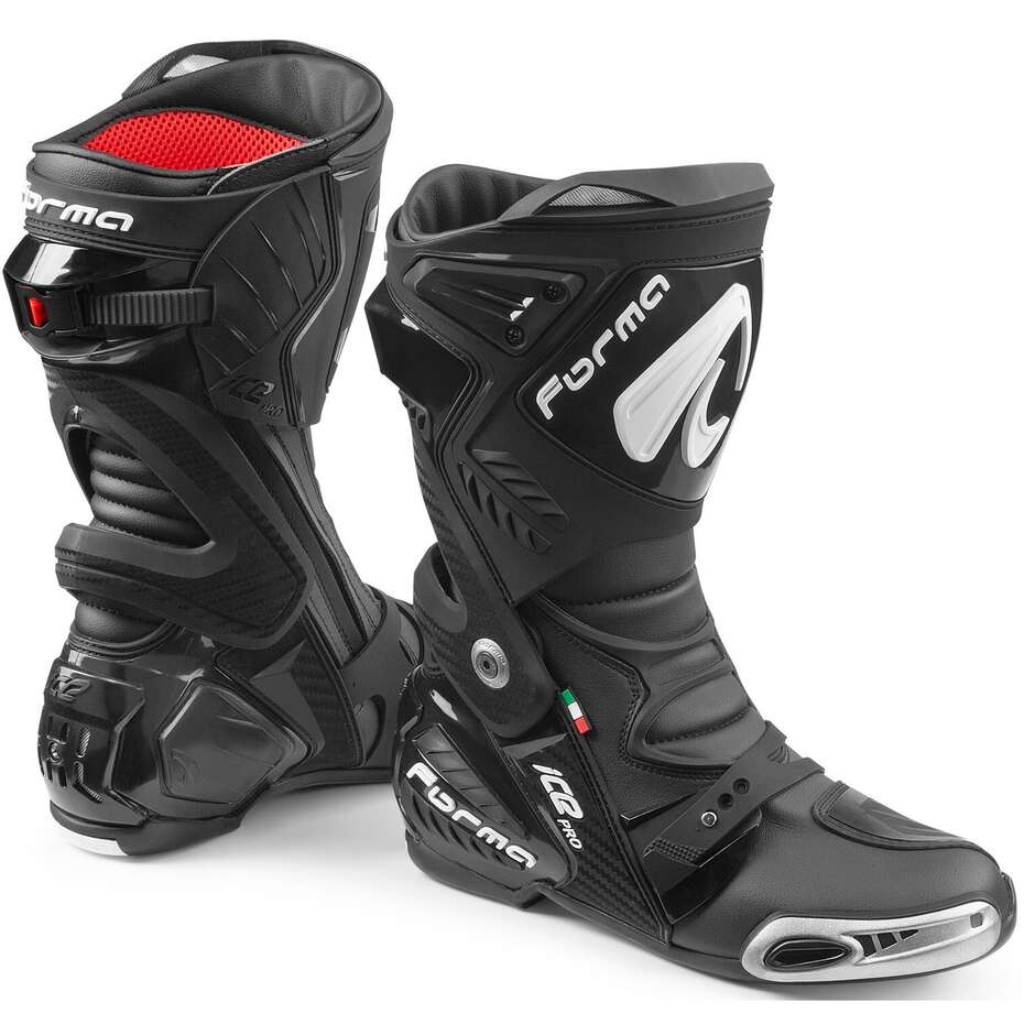Bottes de moto de course technique Forma ICE PRO Noir