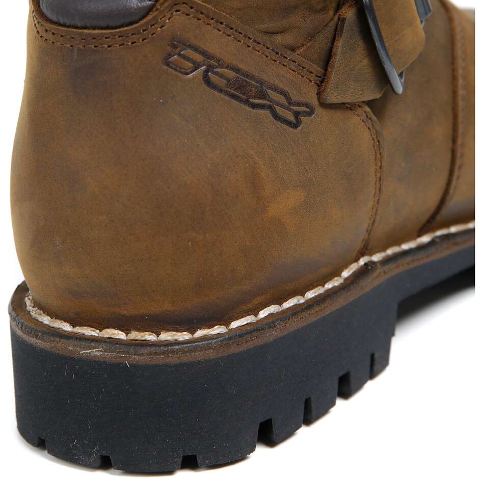 Bottes de moto de tourisme Custom TCX Fuel Waterproof Brown Vintage