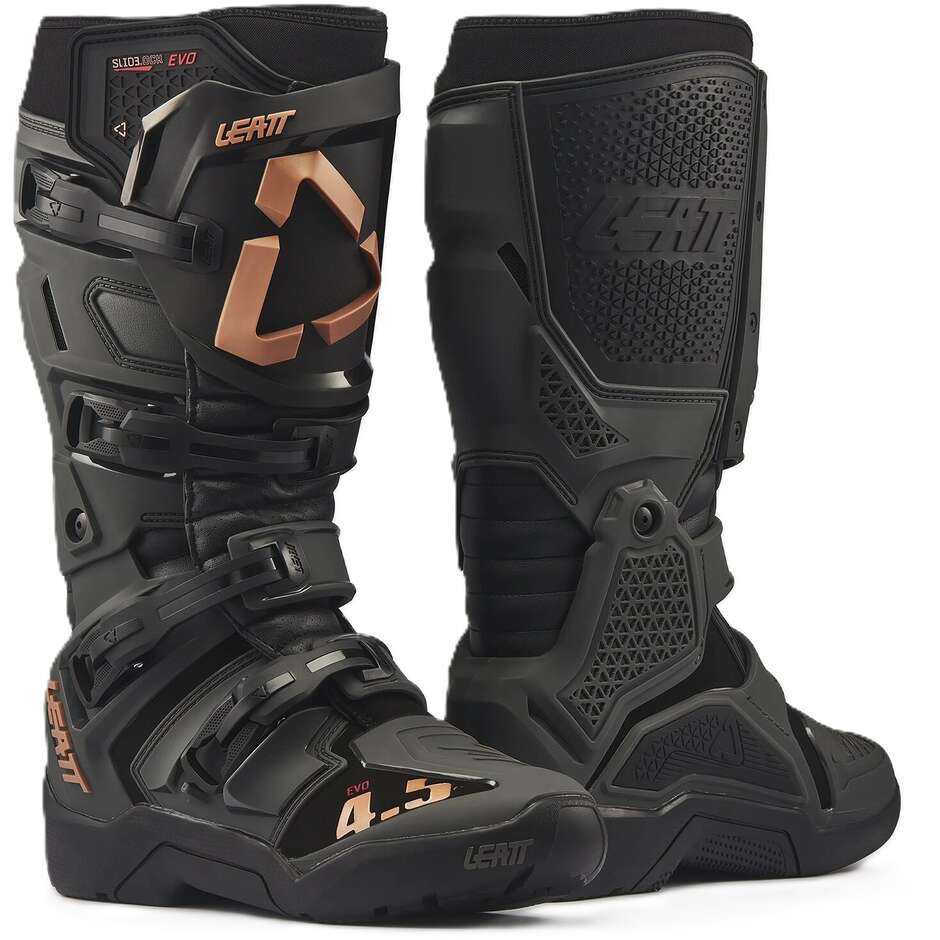 Bottes de moto Leatt 4.5 Enduro Evo en graphène noir