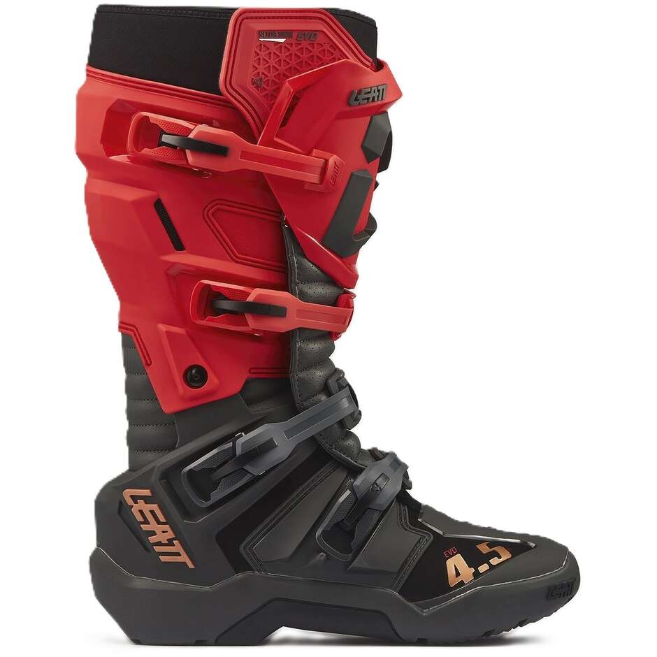 Bottes de moto Leatt 4.5 Enduro Evo rouges