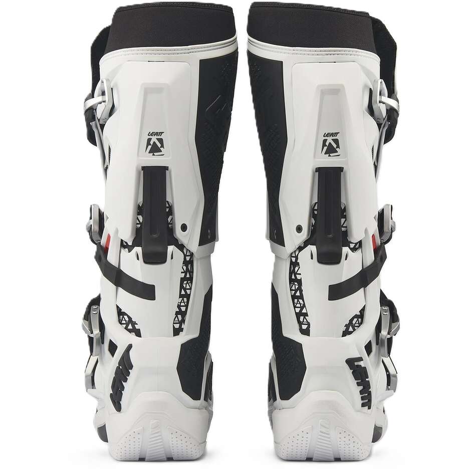 Bottes de moto Leatt 5.5 FlexLock Evo blanches