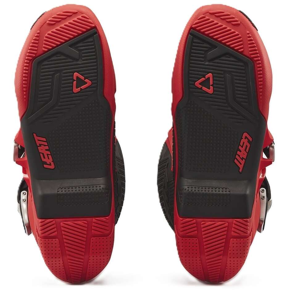 Bottes de moto Leatt 5.5 FlexLock Evo rouges