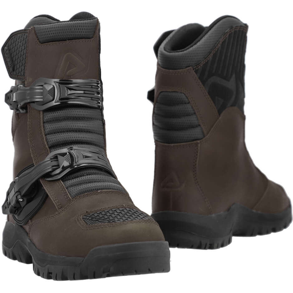 Bottes de moto Low Adventure Acerbis Grimsel WP marron