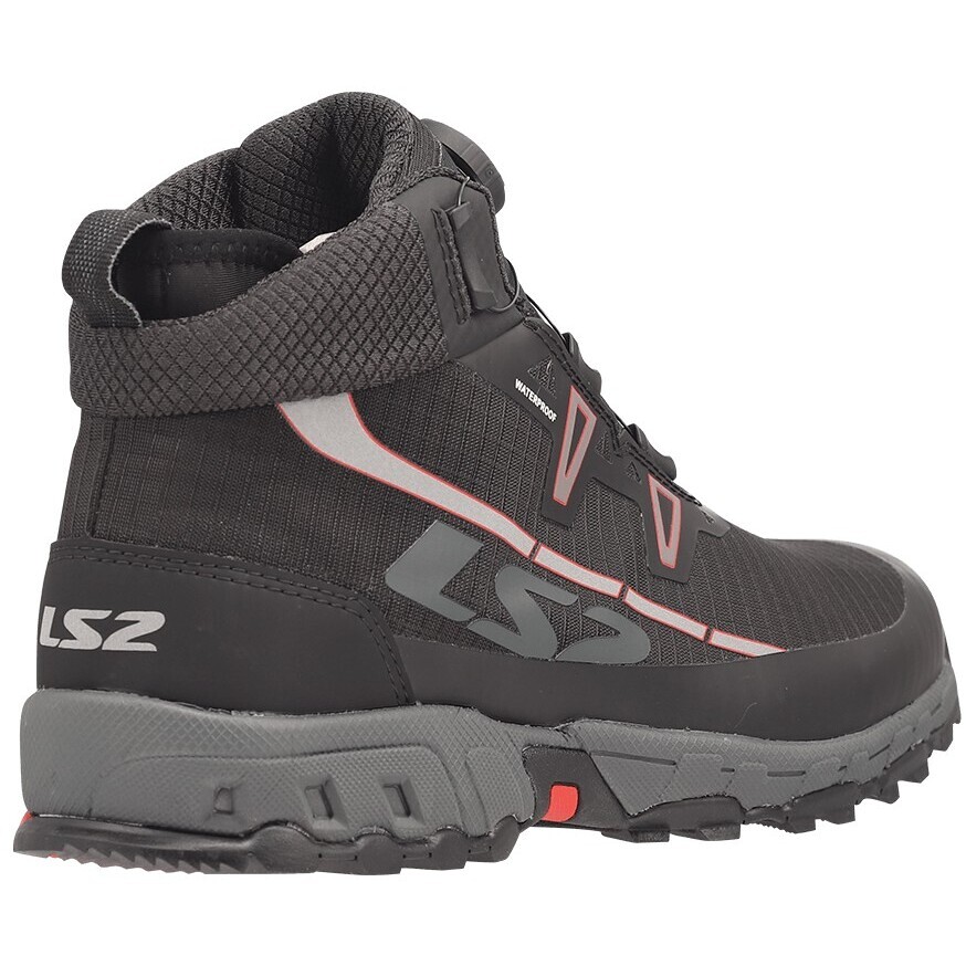 Bottes de moto LS2 TREKKER MAN WP noires