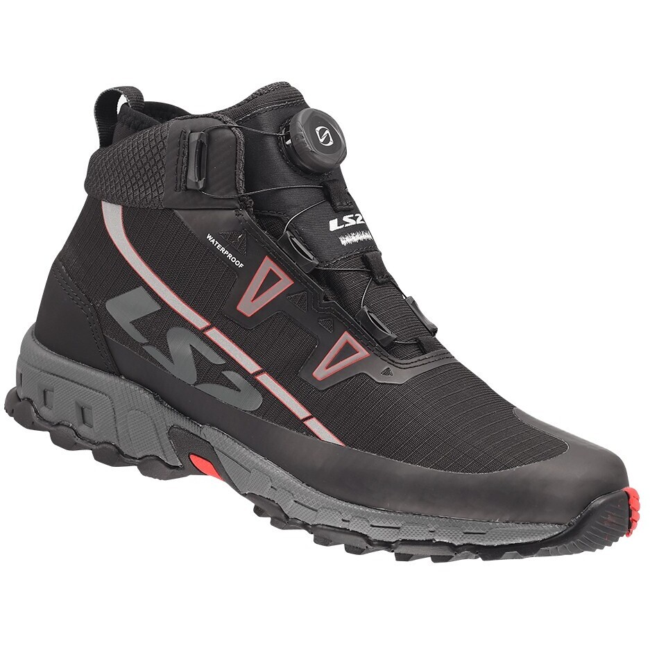 Bottes de moto LS2 TREKKER MAN WP noires