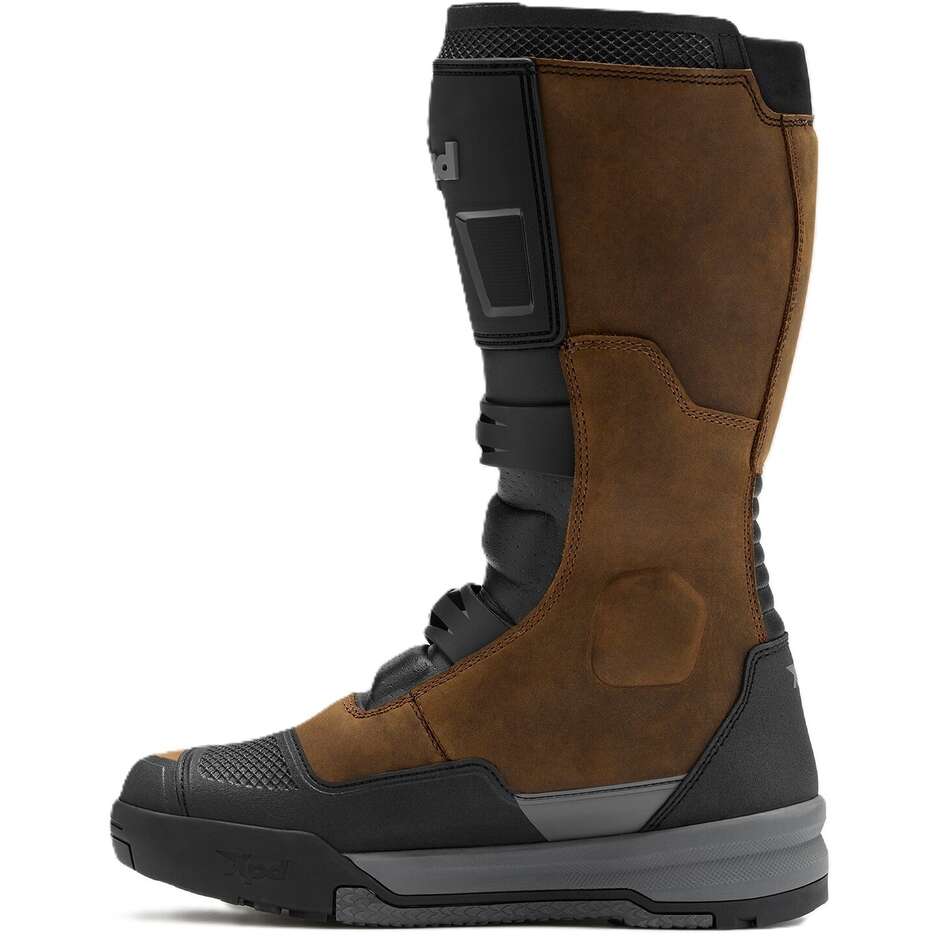 Bottes de moto marron Xpd X-ADVENTURE H2OUT