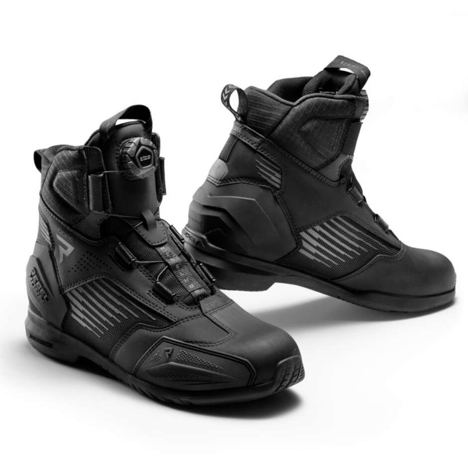 Bottes de moto noires Rebelhorn CORE