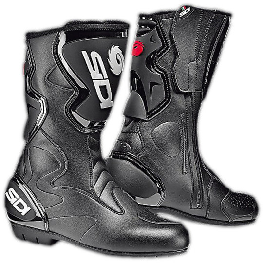 Bottes de moto Road Racing Sidi Fusion Rain Black Waterproof
