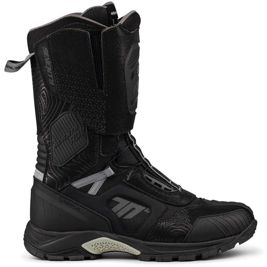 Bottes de moto Seventy Degrees SD-BA6 STELVIO HIGH Noir Gris