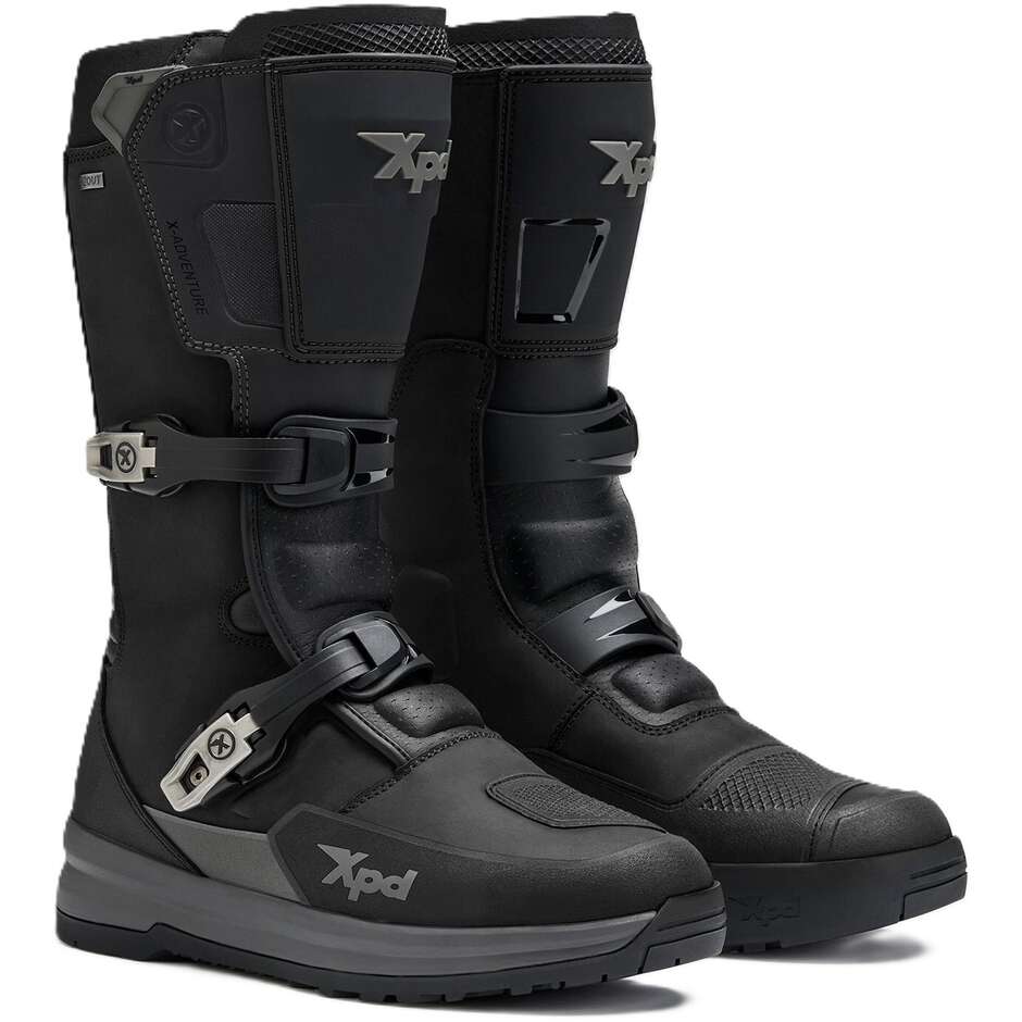 Bottes de moto Xpd X-ADVENTURE H2OUT noires