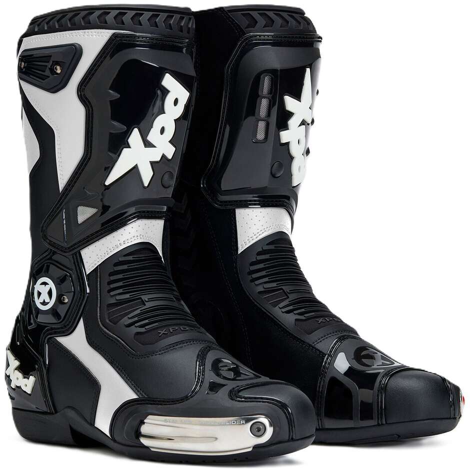 Bottes de moto Xpd XP6-S Noir/Blanc