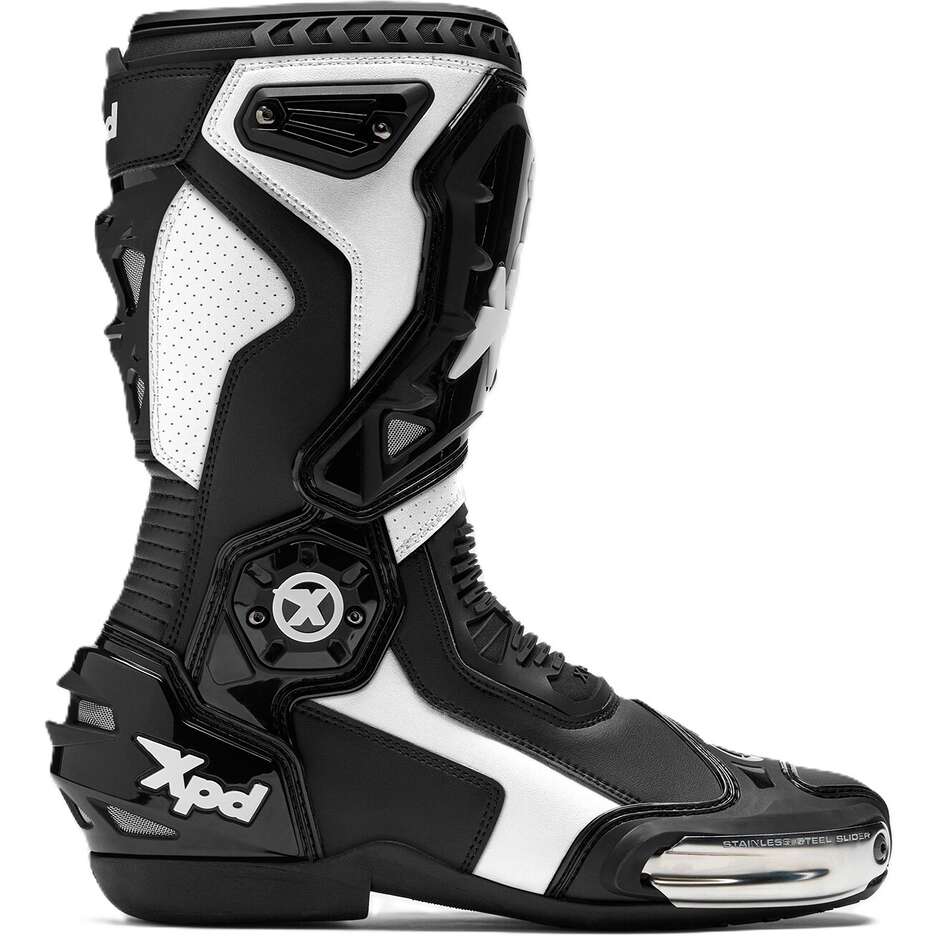 Bottes de moto Xpd XP6-S Noir/Blanc