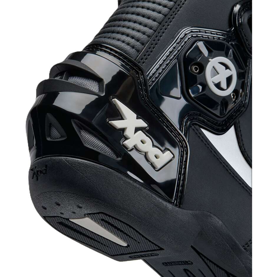 Bottes de moto Xpd XP6-S Noir/Blanc