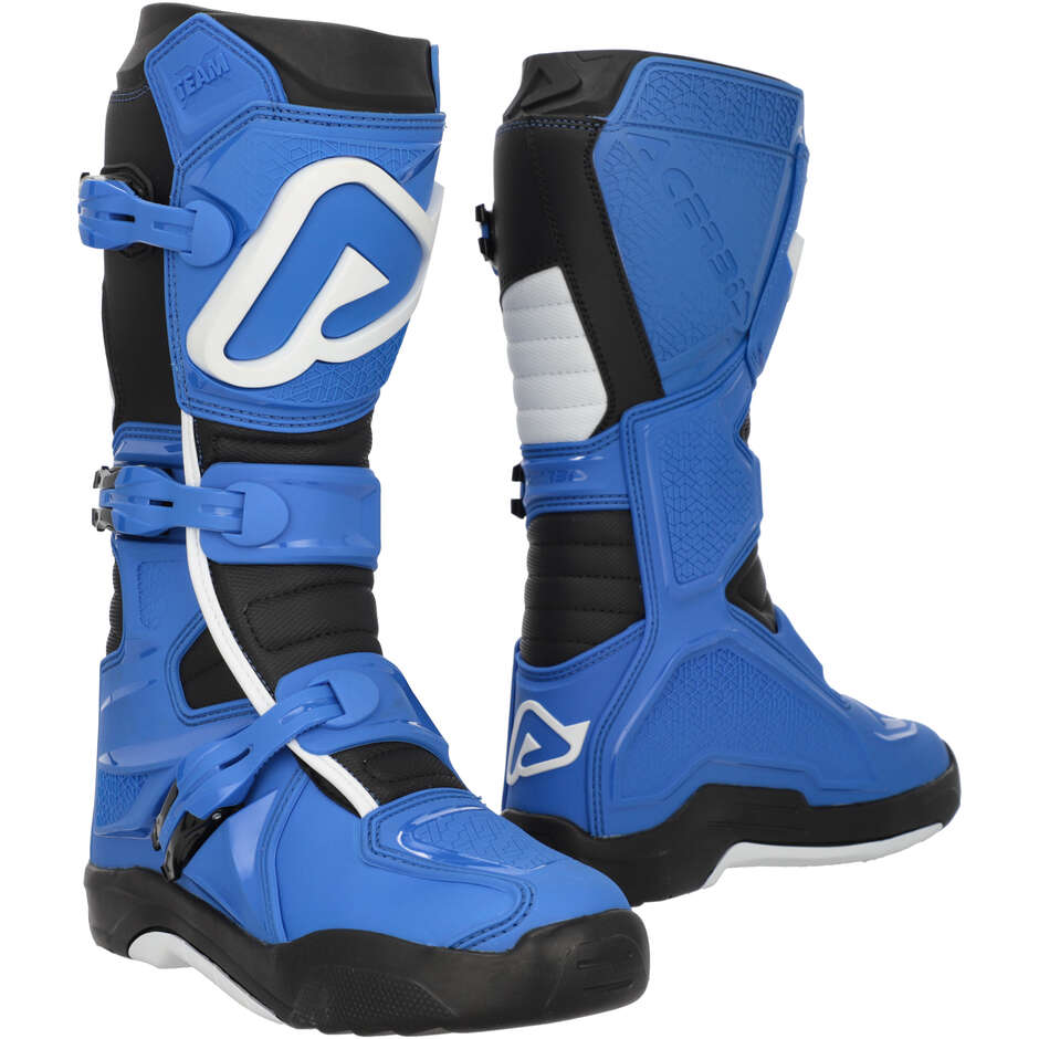 Bottes de motocross ACERBIS X-TEAM 2.0 Bleu/Blanc