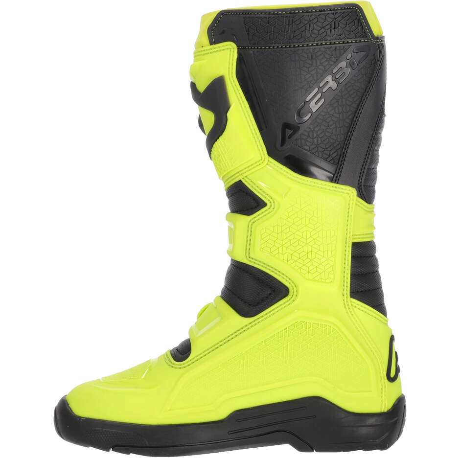 Bottes de motocross ACERBIS X-TEAM 2.0 Noir/Jaune fluo