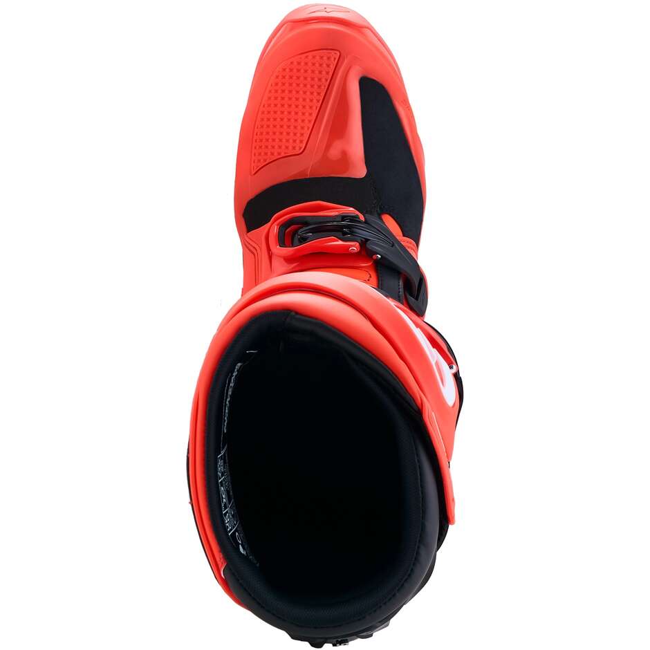 Bottes de motocross Alpinestars TECH 7 ENDURO Enduro Rouge fluorescent Noir