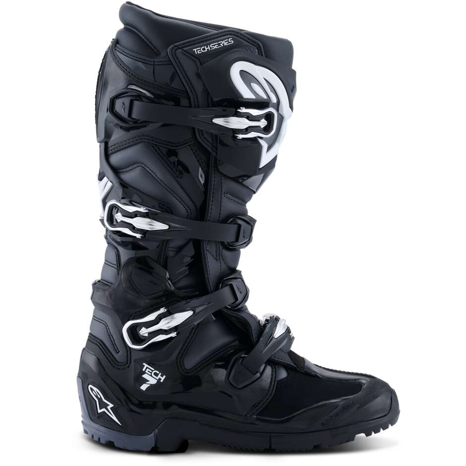 Bottes de motocross enduro Alpinestars TECH 7 ENDURO Noir Anthracite Blanc