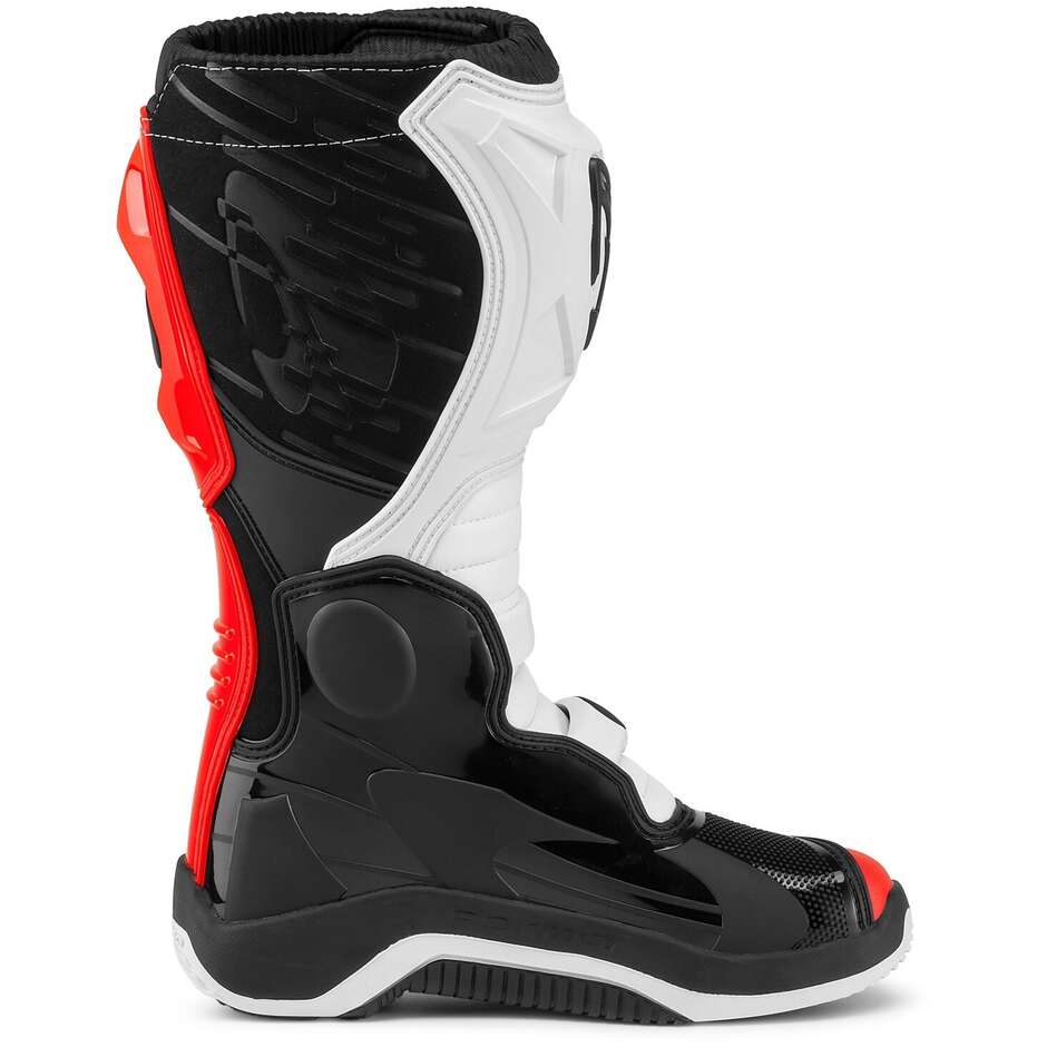 Bottes de motocross Forma TRACTION rouges, blanches et noires