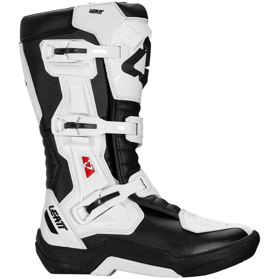 Bottes de motocross Leatt BOOT 3.5 JR blanches