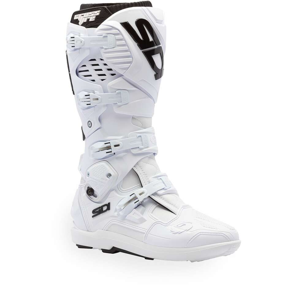 Bottes de motocross Sidi CROSSFIRE 3 SRS Blanc Noir