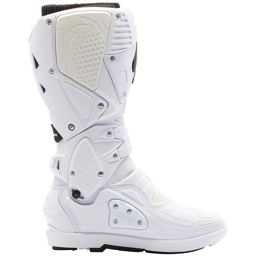 Bottes de motocross Sidi CROSSFIRE 3 SRS Blanc Noir