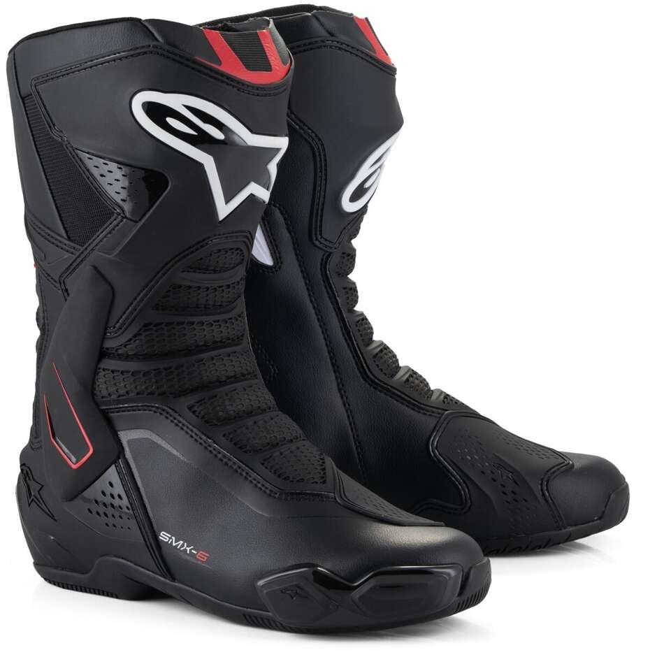Bottes Moto Alpinestars SMX-6 V3 Noir Blanc Rouge
