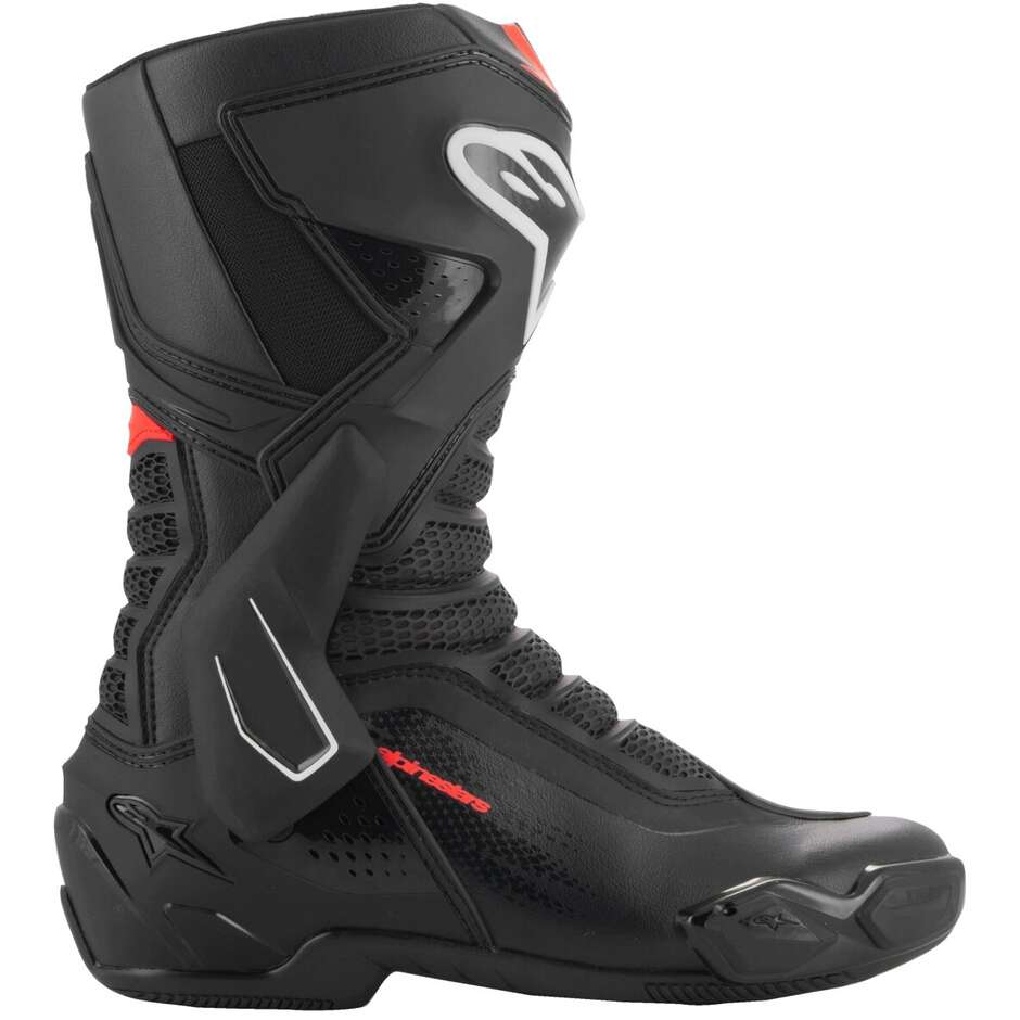 Bottes Moto Alpinestars SMX-6 V3 Noir Rouge Fluo