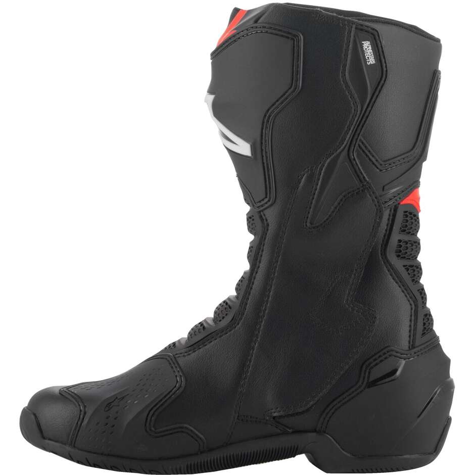 Bottes Moto Alpinestars SMX-6 V3 Noir Rouge Fluo