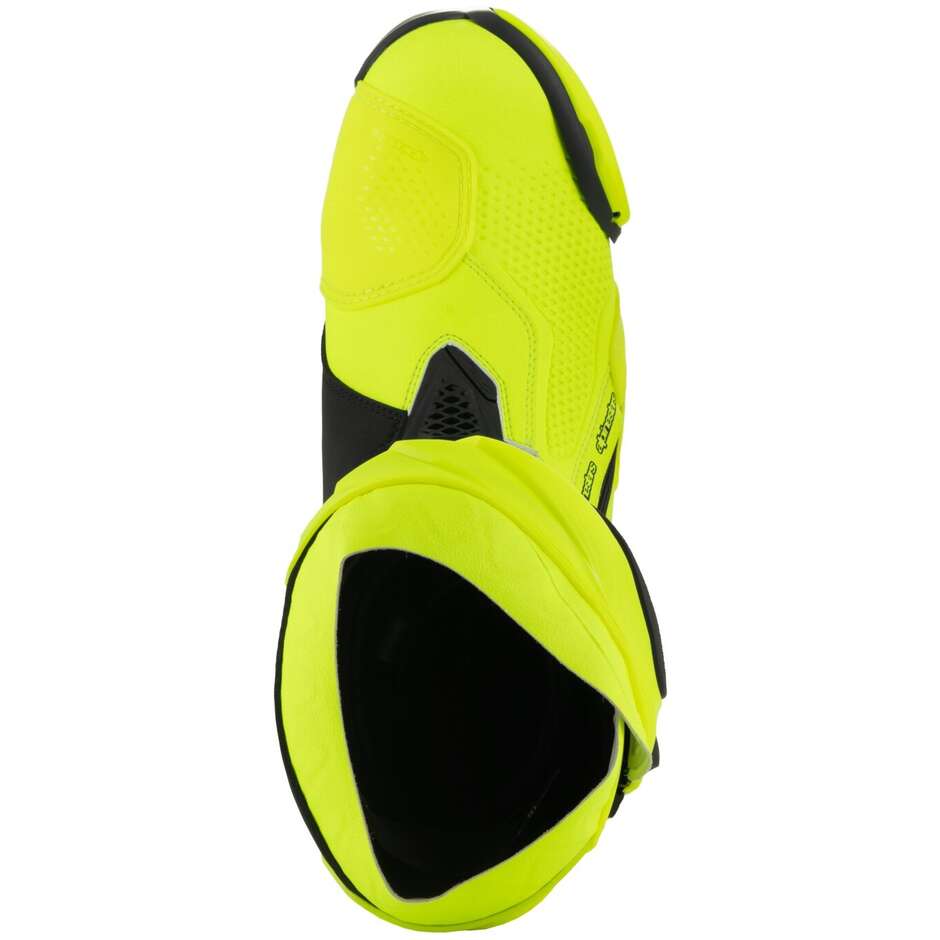 Bottes moto Alpinestars SUPERTECH R Jaune Fluo Noir