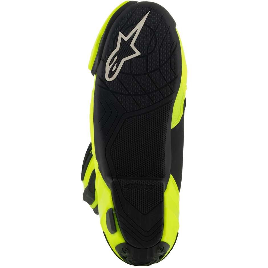 Bottes moto Alpinestars SUPERTECH R Jaune Fluo Noir