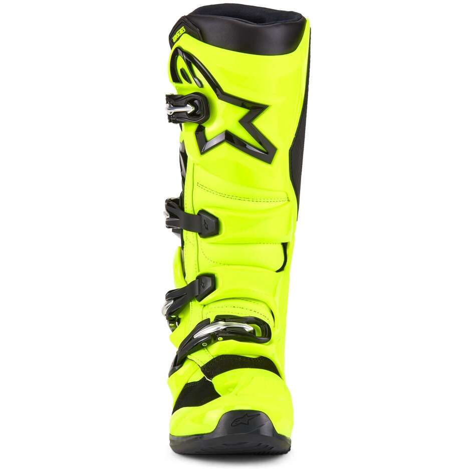 Bottes Moto Alpinestars TECH 7 Cross Enduro Jaune Fluo Noir