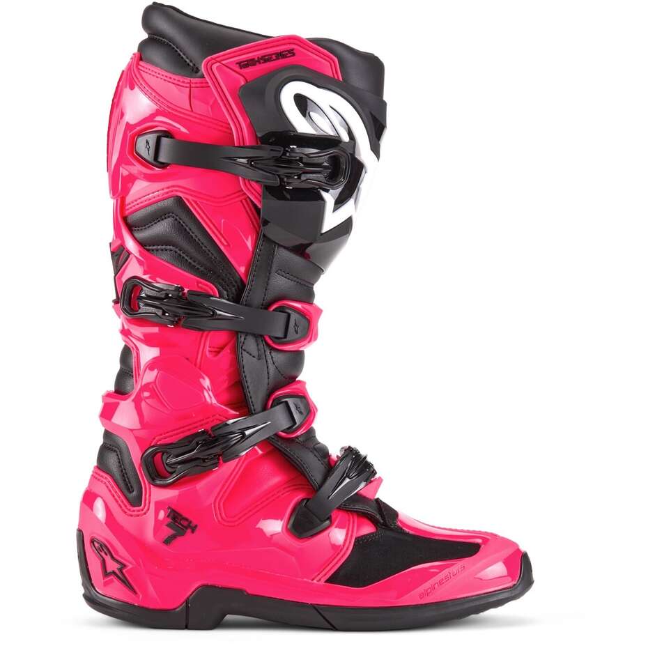 Stivali Moto Cross Enduro Alpinestars TECH 7 Diva Rosa Nero