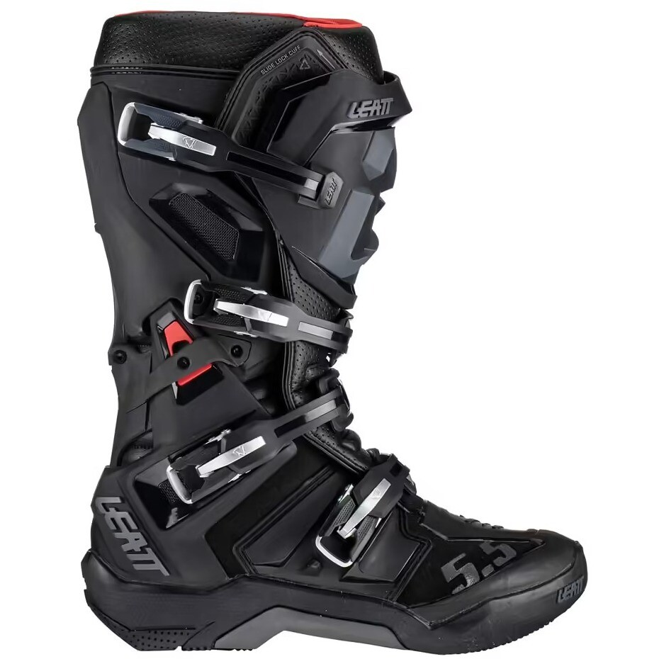 Bottes Moto Cross Enduro Leat 5.5 FLEXLOCK Noir