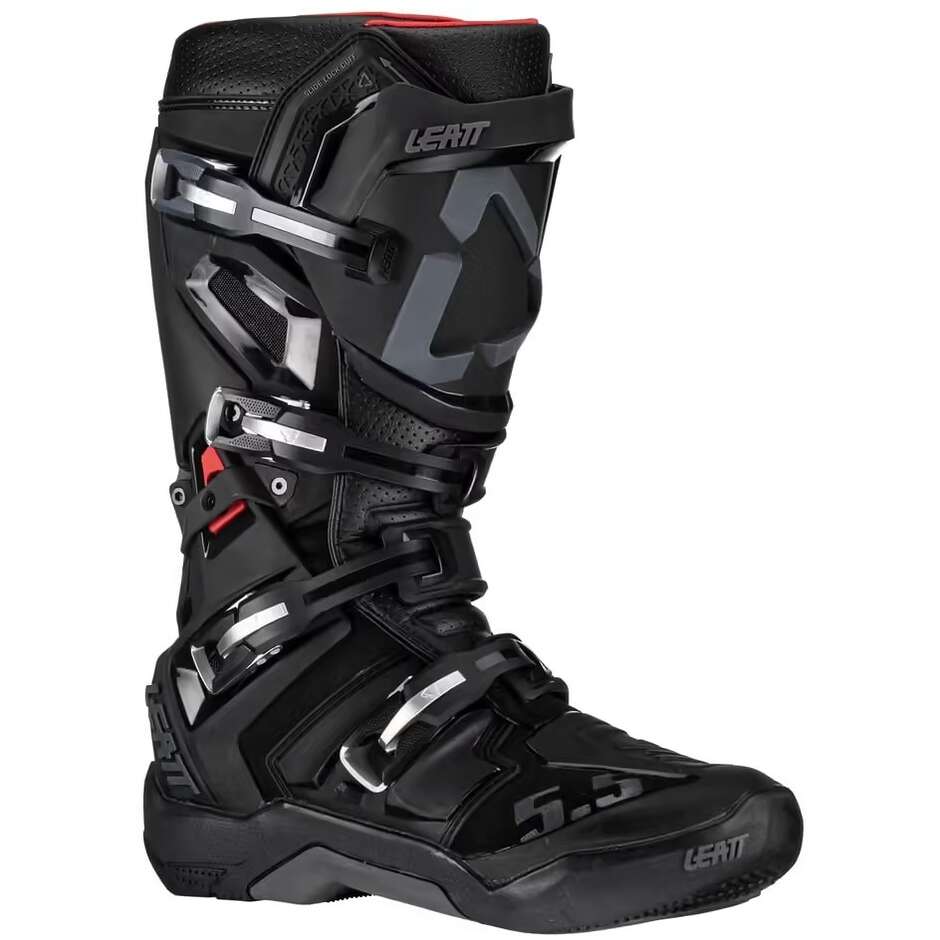 Bottes Moto Cross Enduro Leat 5.5 FLEXLOCK Noir