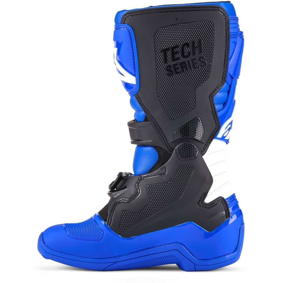 Bottes Moto Enfant Alpinestars TECH 7 S Cross Enduro Bleu Noir Blanc