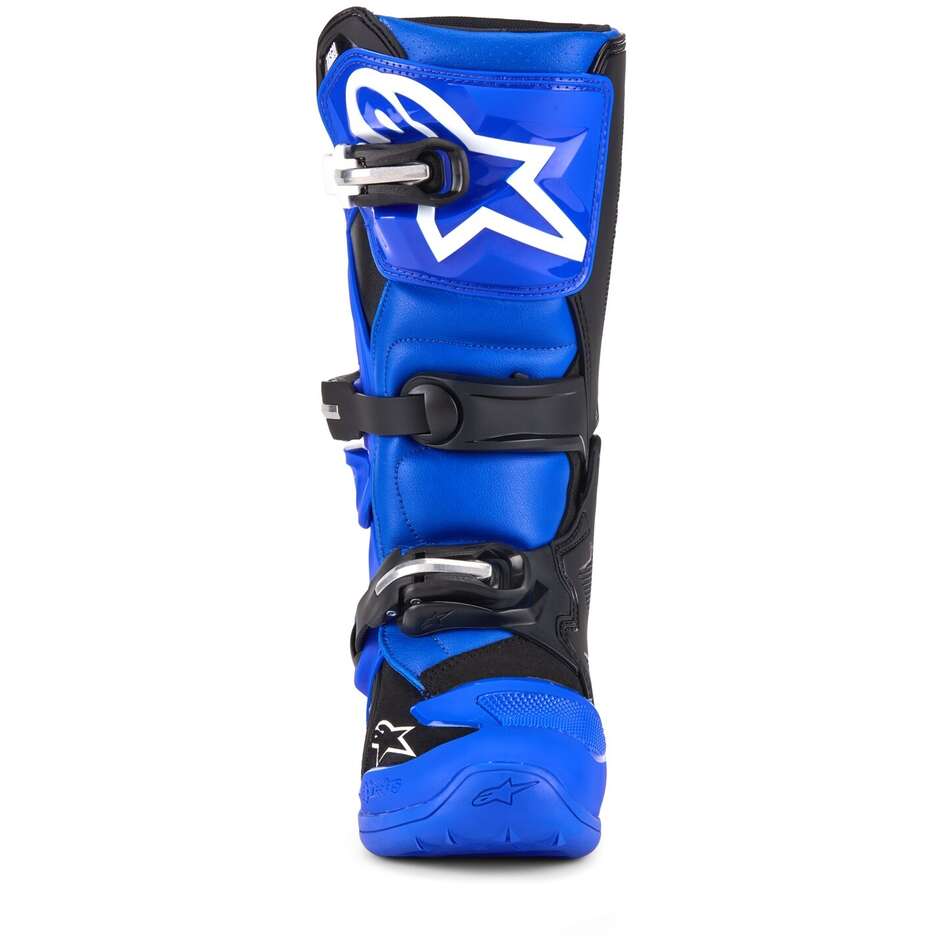 Bottes Moto Enfant Alpinestars TECH 7 S Cross Enduro Bleu Noir Blanc