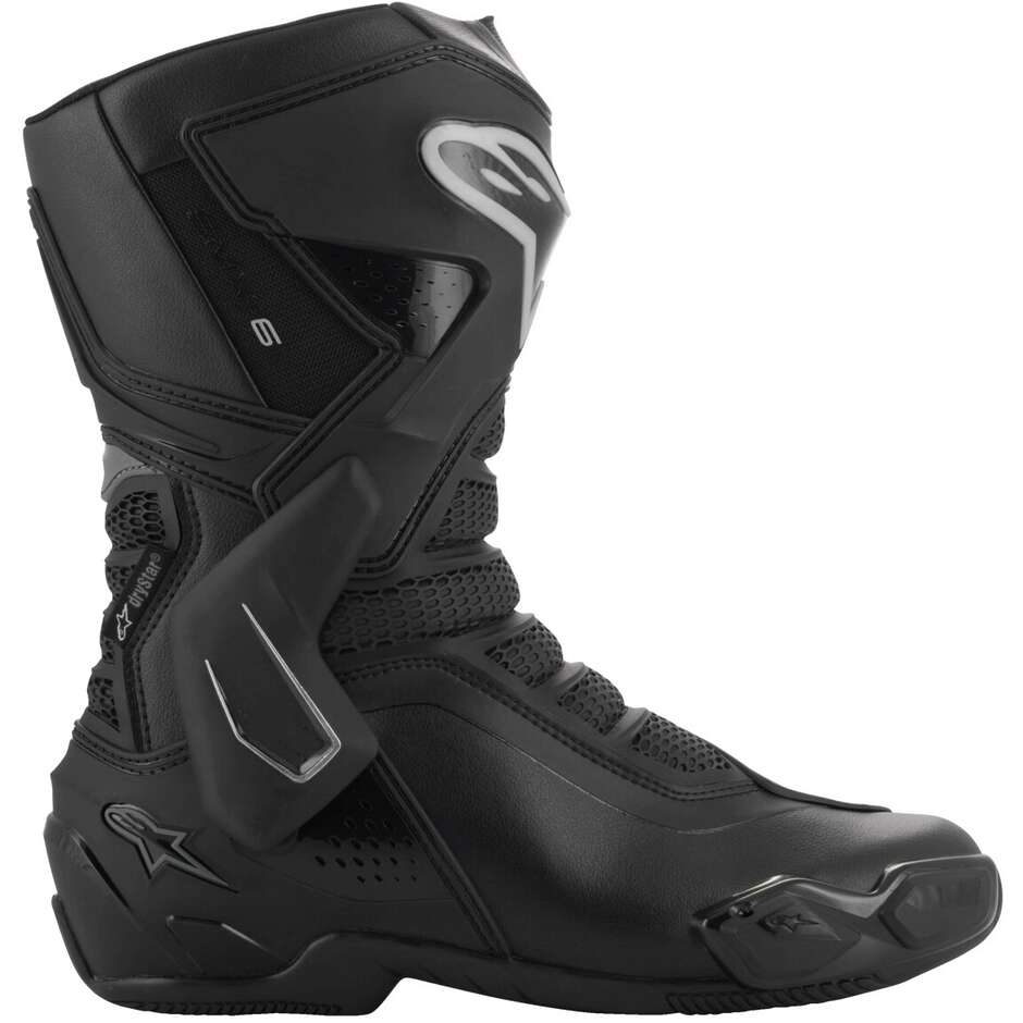 Bottes moto femme Alpinestars STELLA SMX-6 V3 DRYSTAR noir argent