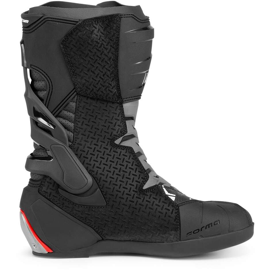 Bottes Moto Racing Forme Perforée PHANTOM FLOW Noir