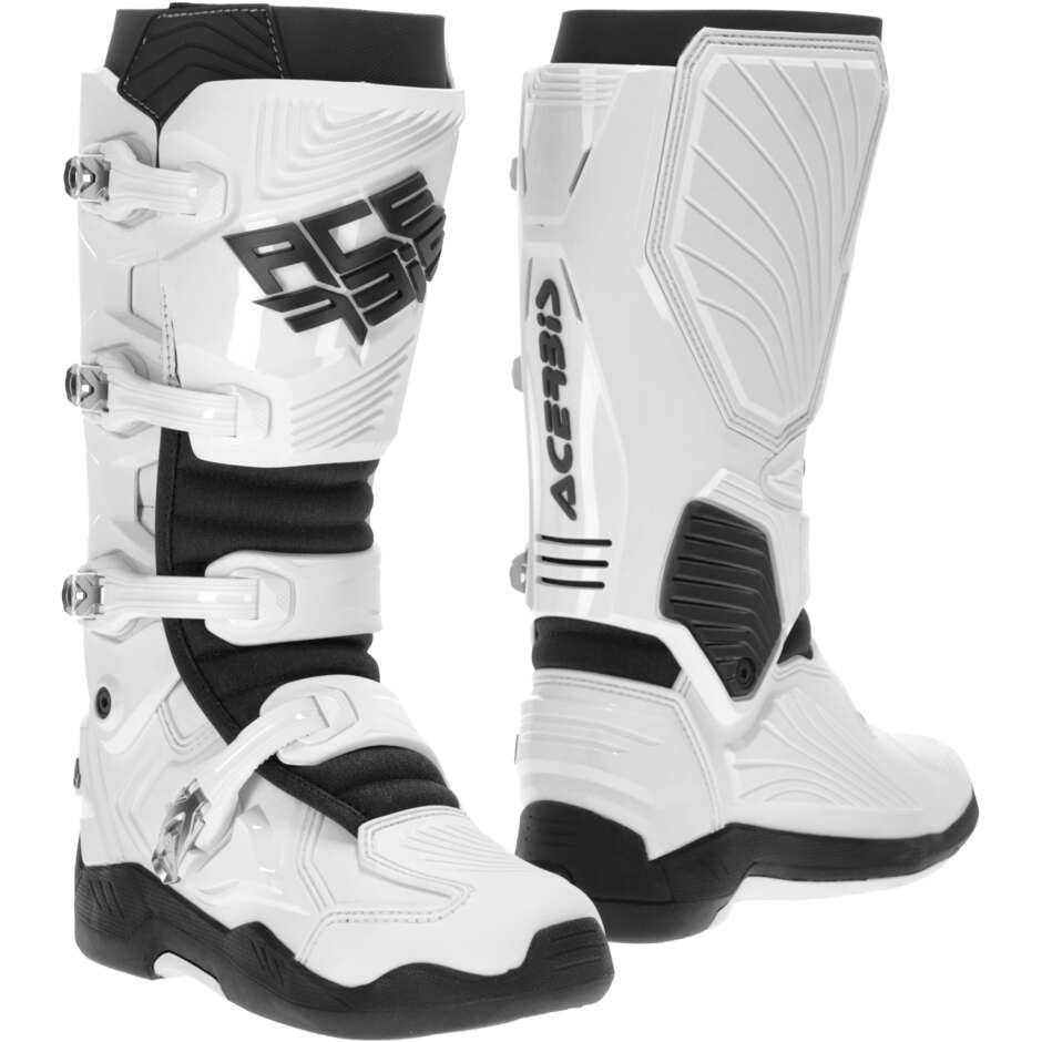 Bottes Motocross Enduro Acerbis WHOOPS Blanc